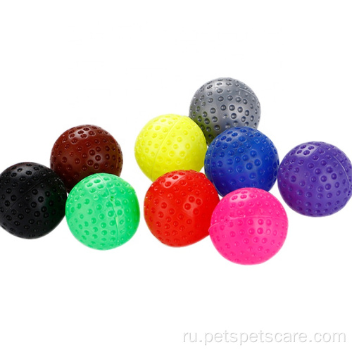 Оптовые одноцветные полые пластиковые игрушки для гольфа
